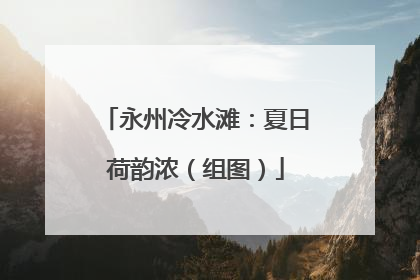 永州冷水滩：夏日荷韵浓（组图）