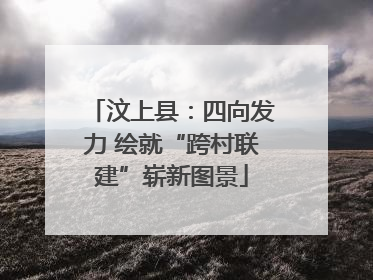 汶上县：四向发力 绘就“跨村联建”崭新图景
