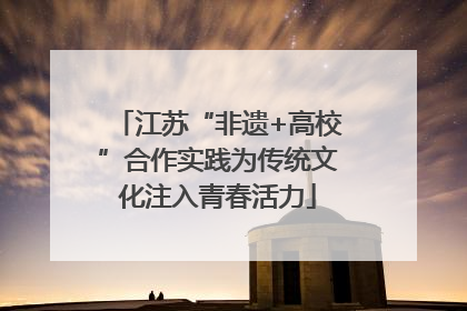 江苏“非遗+高校”合作实践为传统文化注入青春活力