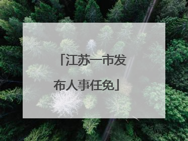 江苏一市发布人事任免