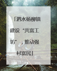泗水杨柳镇建设“共富工坊”，推动强村富民