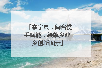 泰宁县：闽台携手赋能，绘就乡建乡创新图景