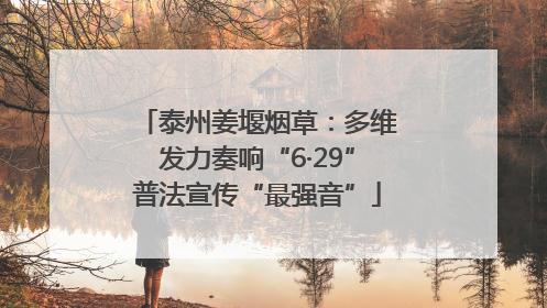 泰州姜堰烟草：多维发力奏响“6·29”普法宣传“最强音”