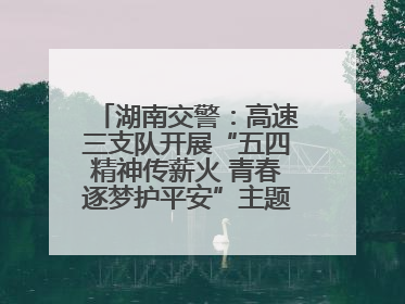 湖南交警：高速三支队开展“五四精神传薪火 青春逐梦护平安”主题实践活动