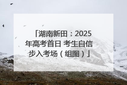 湖南新田：2025年高考首日 考生自信步入考场（组图）