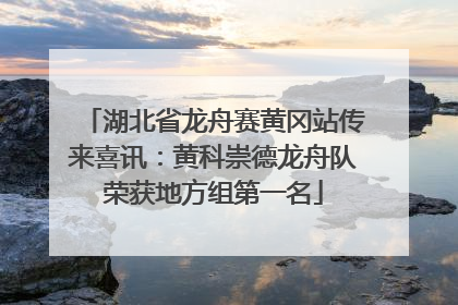 湖北省龙舟赛黄冈站传来喜讯：黄科崇德龙舟队荣获地方组第一名