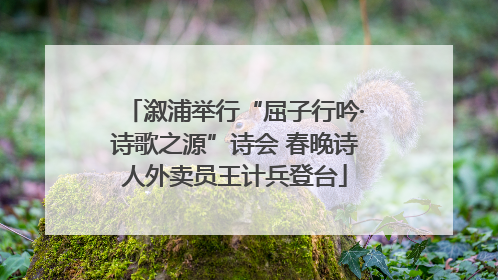 溆浦举行“屈子行吟·诗歌之源”诗会 春晚诗人外卖员王计兵登台