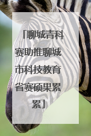 聊城青科赛助推聊城市科技教育省赛硕果累累