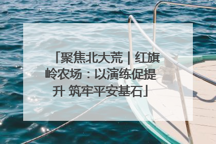聚焦北大荒｜红旗岭农场：以演练促提升 筑牢平安基石