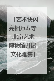 艺术快闪亮相万寿寺 北京艺术博物馆开展文化雅集
