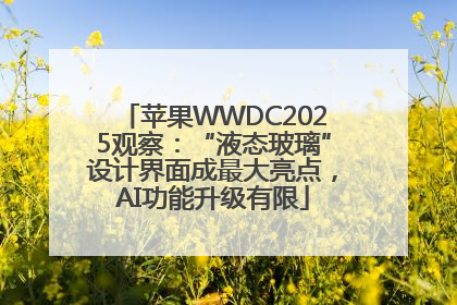 苹果WWDC2025观察：“液态玻璃”设计界面成最大亮点，AI功能升级有限