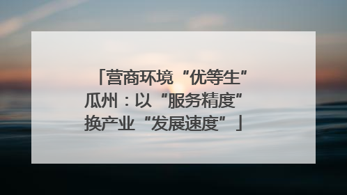 营商环境“优等生”瓜州：以“服务精度”换产业“发展速度”