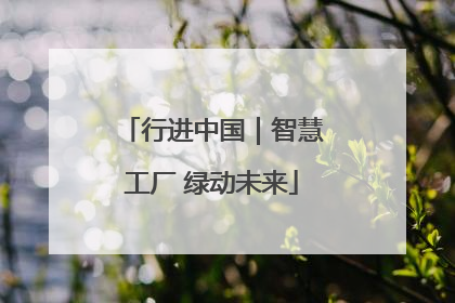 行进中国｜智慧工厂 绿动未来