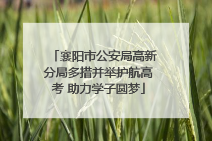 襄阳市公安局高新分局多措并举护航高考 助力学子圆梦