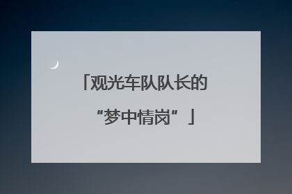 观光车队队长的“梦中情岗”