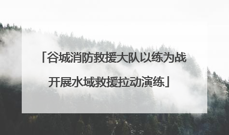 谷城消防救援大队以练为战 开展水域救援拉动演练