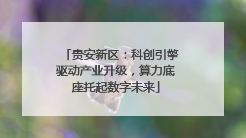 贵安新区：科创引擎驱动产业升级，算力底座托起数字未来