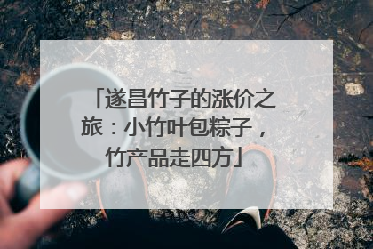 遂昌竹子的涨价之旅：小竹叶包粽子，竹产品走四方