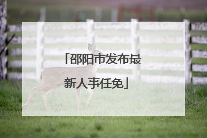 邵阳市发布最新人事任免