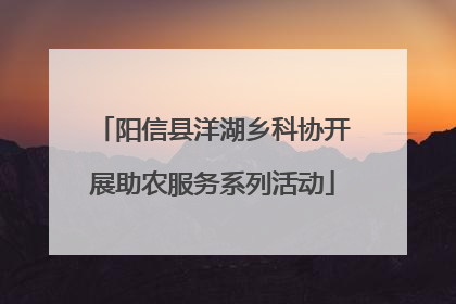 阳信县洋湖乡科协开展助农服务系列活动
