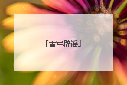 雷军辟谣