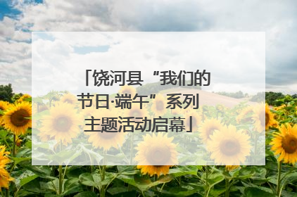 饶河县“我们的节日·端午”系列主题活动启幕