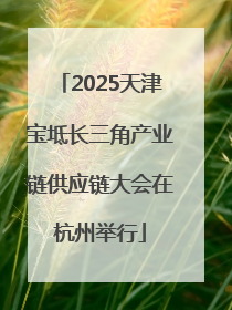 2025天津宝坻长三角产业链供应链大会在杭州举行