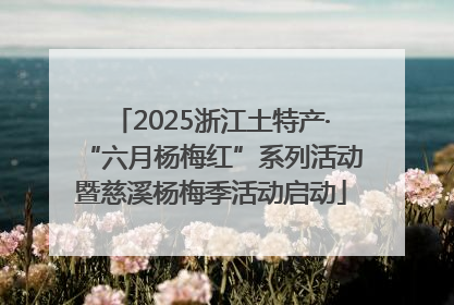 2025浙江土特产·“六月杨梅红”系列活动暨慈溪杨梅季活动启动