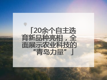 20余个自主选育新品种亮相，全面展示农业科技的“青岛力量”