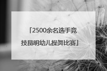 2500余名选手竞技昆明幼儿操舞比赛