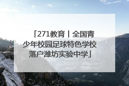 271教育丨全国青少年校园足球特色学校落户潍坊实验中学