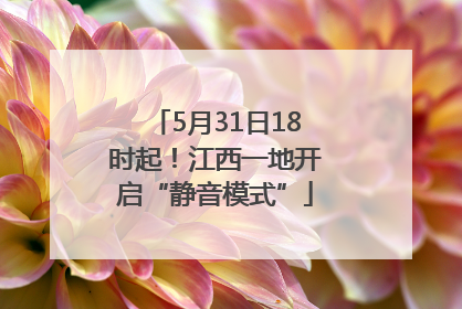 5月31日18时起！江西一地开启“静音模式”