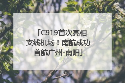 C919首次亮相支线机场！南航成功首航广州-南阳